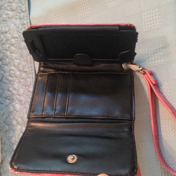 ⭐ 2 / $12 Victoria's secret striped pink clutter clutch (iphone 4/5) - Picture 6 of 16